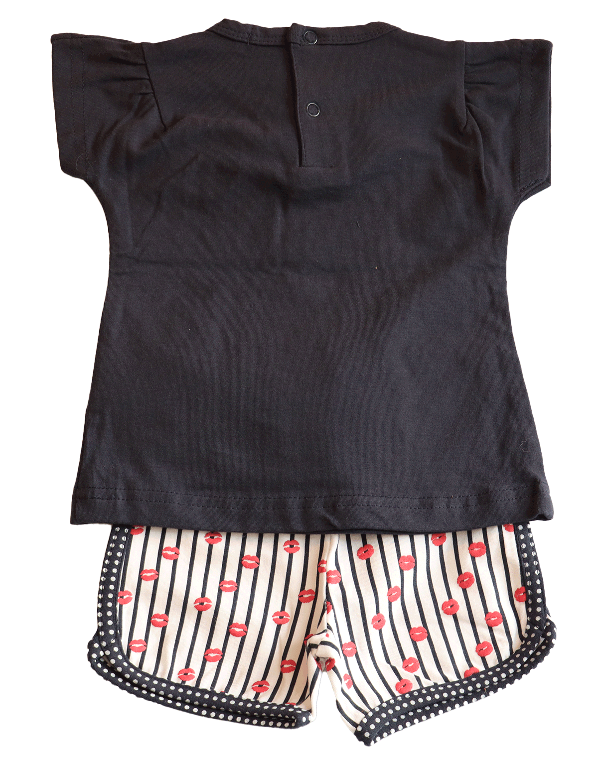 Dirkje setje newborn (achterkant) in maat 68. Dit zomerse setje is gemaakt van comfortabel en luchtig katoen voor de heerlijk warme zomer dagen.