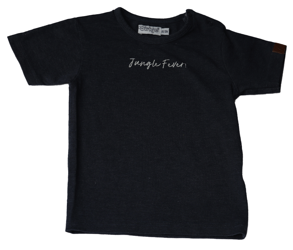 Dirkje T-shirt Jungle Fever, Esen mooi T-shirt voor je newborn gemaakt van stevig en kwalitatief sterk materiaal wat heerlijk is voor de zomer. Maat 68.