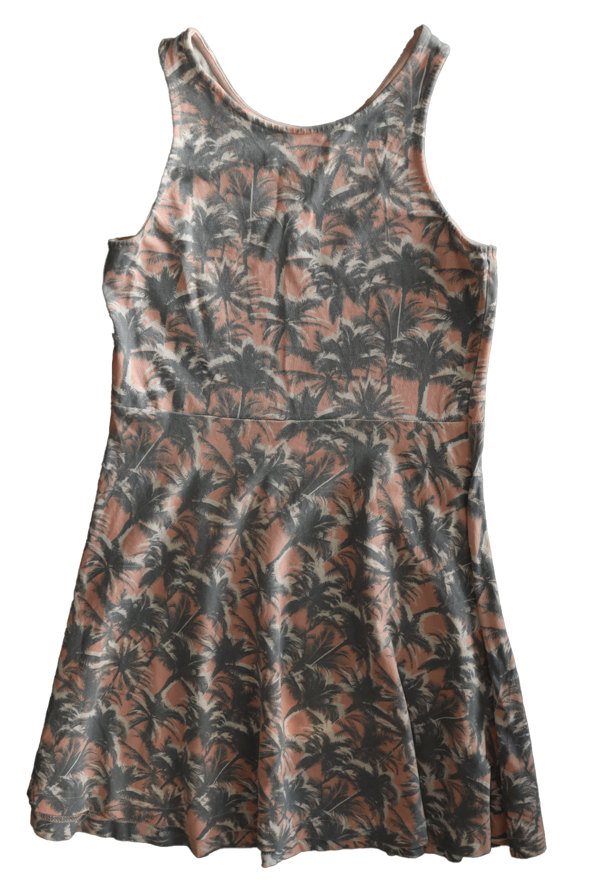 Merkloos jurk palmen