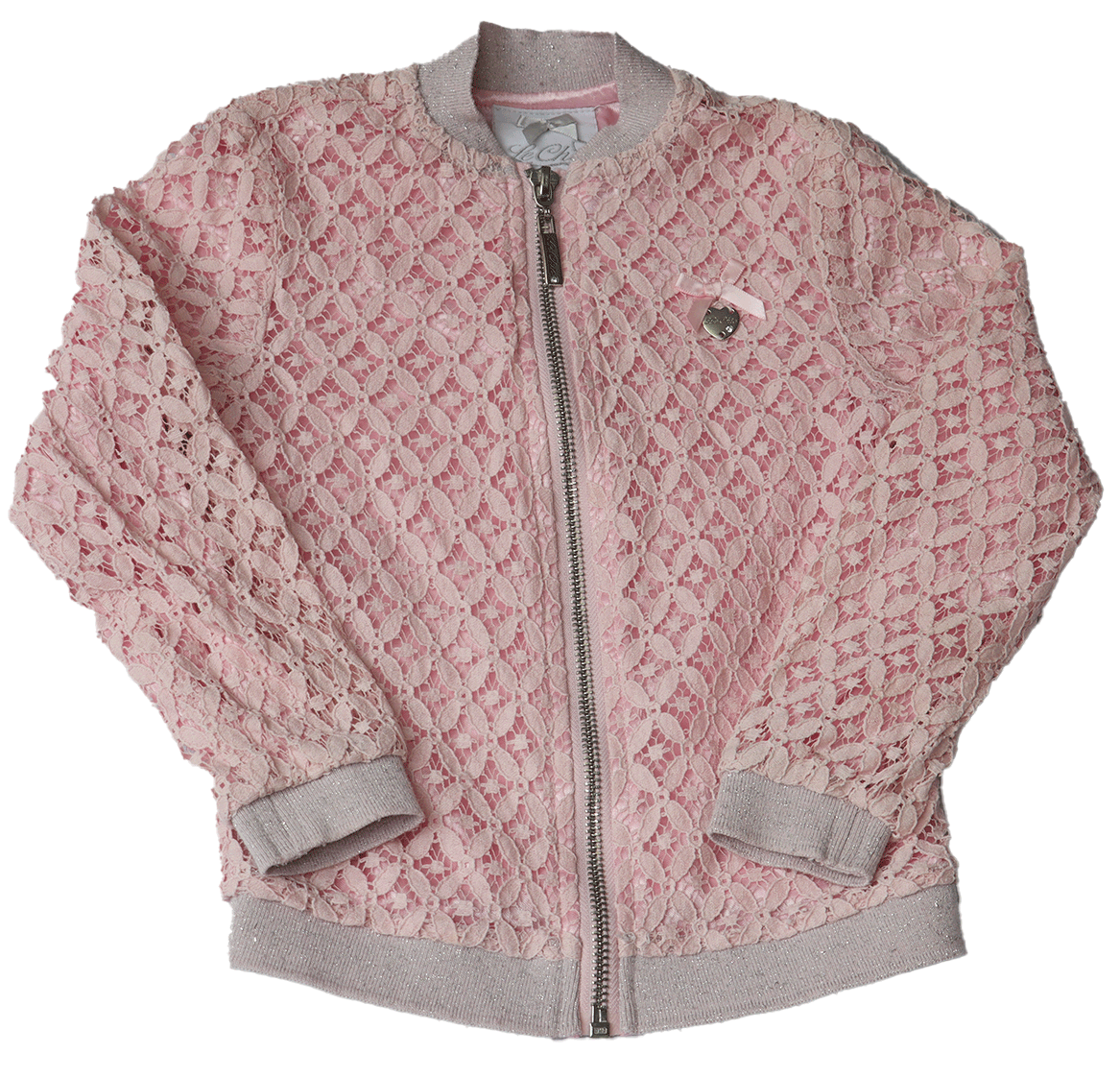 Le Chic vestje roze in een ontzettend mooi gedetailleerd vestje met een sierlijke afwerking. Dit vestje is roze en heeft maat 104.