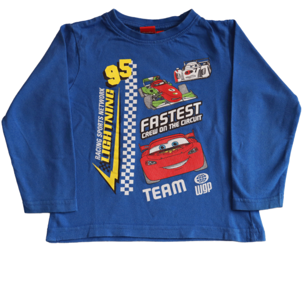 Stoere Disney Cars longsleeve voor de kleine race fan. Deze longsleeve is geïnspireerd door de populaire Walt Disney Pixar film “Cars”. Maat 92.