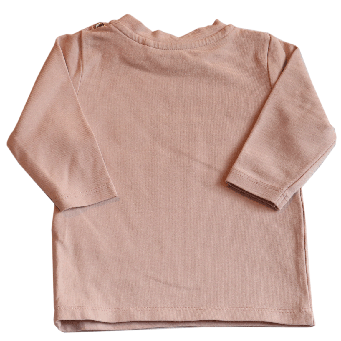 Name it eekhoorn longsleeve (achterkant) in newborn maat 56 heeft een zachte warme roze kleur en een mooie afbeelding van een eekhoorn.