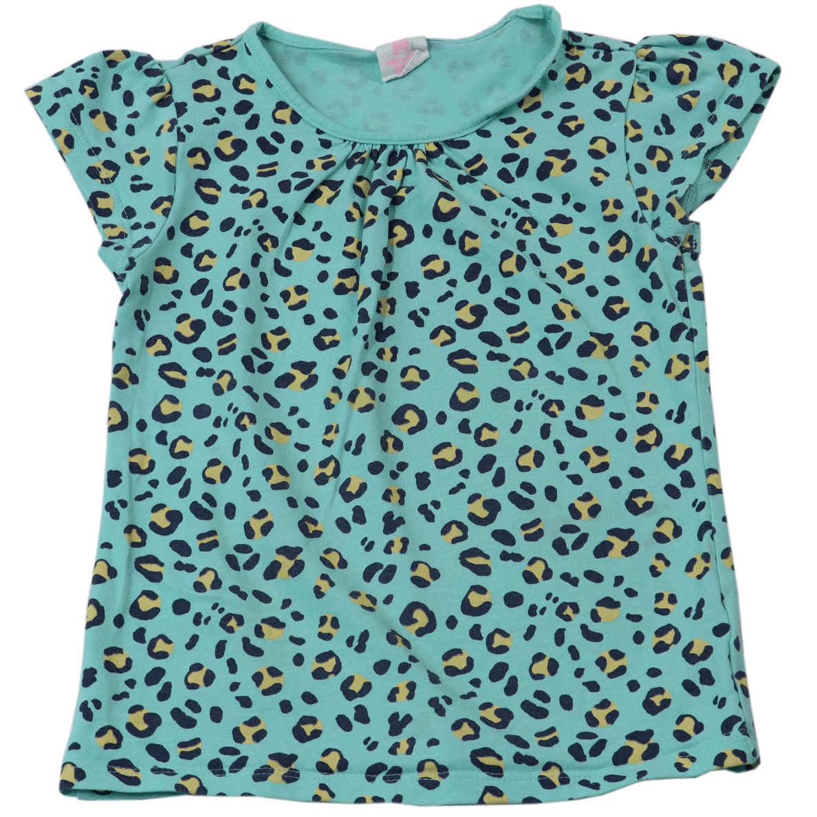 Hema T-shirt luipaard blauw heeft maat 110-116. Deze frisse kleur is een echte eye-catcher voor de aankomende warme zomerdagen.