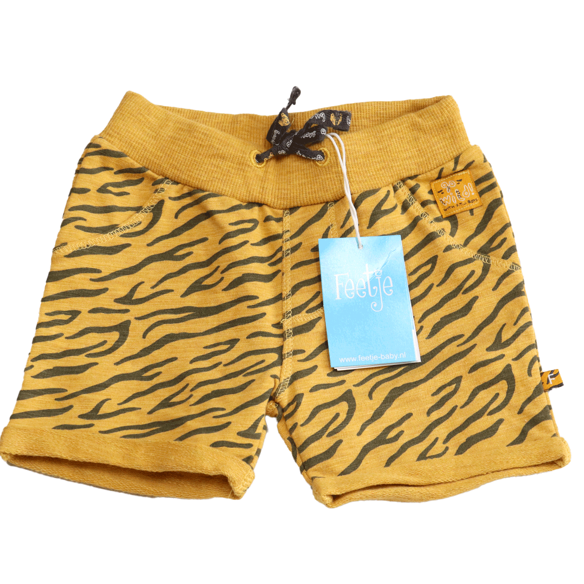 Feetje tijger short in maat 68 is een echte eye-catcher. Je kleine man zal deze short me alle liefde en plezier willen dragen.