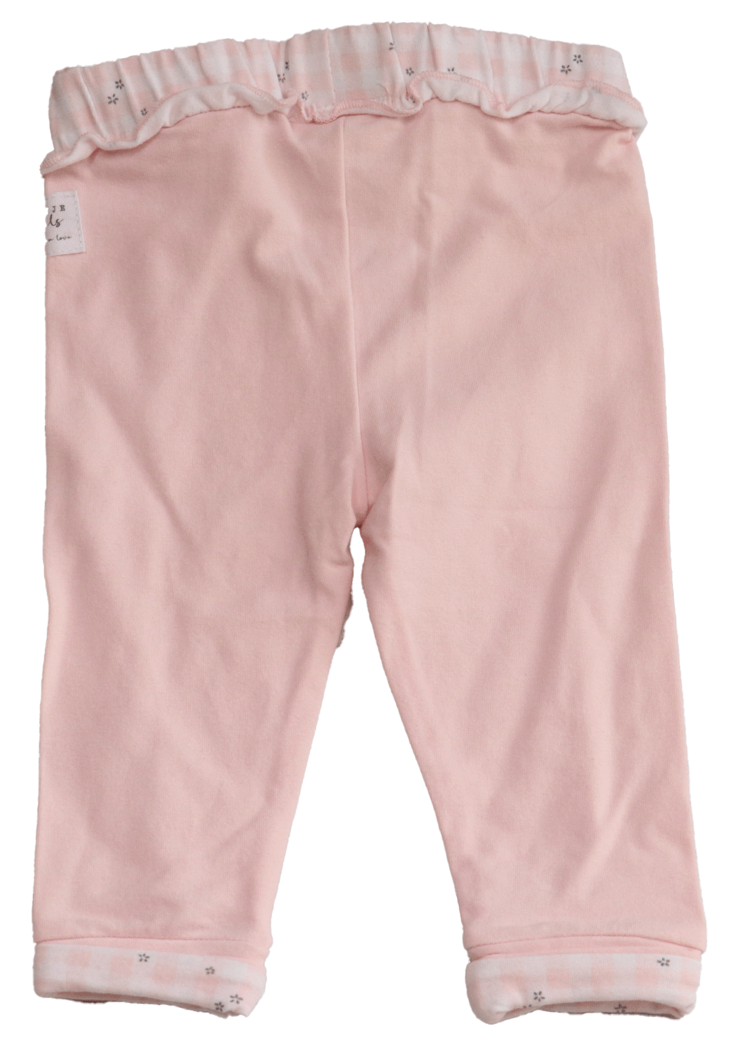 Feetje broekje achterkant zacht roze in maat 68. Prachtig item wat ook nog eens zijde zacht aanvoelt. gemaakt van organisch en duurzaam materiaal.