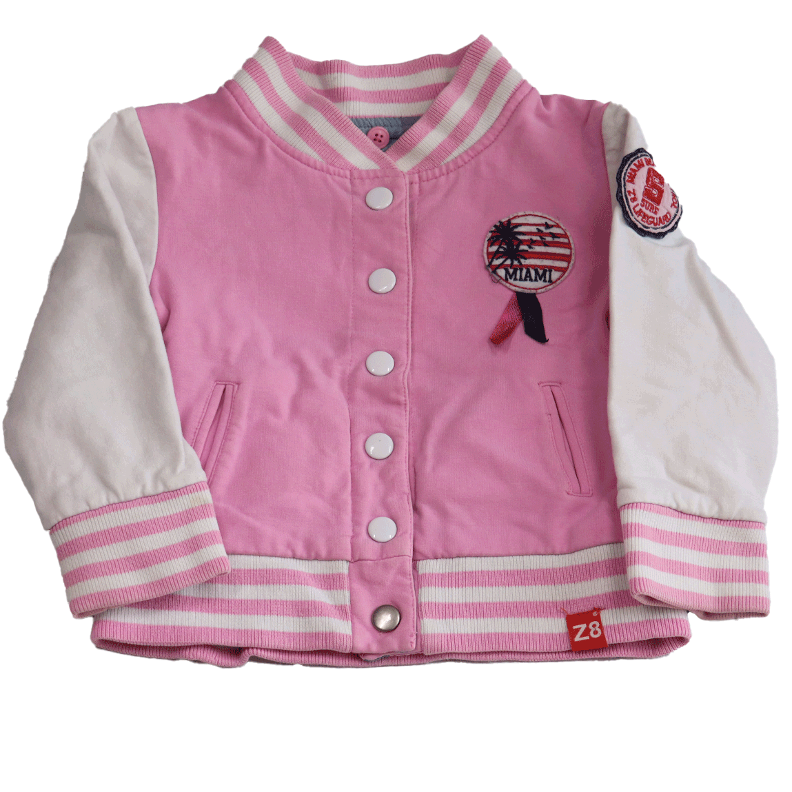 Z8 Reversible Baseball jack ontzettend stoer jack in maat 80. Stoer, schattig, stijlvol en modern tegelijk. Dit jack is een echte eye-catcher!