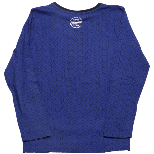 Europe Kids longsleeve Trapezium (achterkant) draagt maat 134-140 en is een mooi comfortabel en stijlvol shirt in top conditie. Stijlvol en ook nog duurzaam!