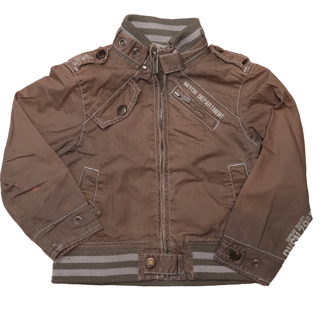 Mitch Division zomerjas in maat 104, deze leuke jas is gemaakt van dun katoen, luchtig en ademend ideaal voor de frisse zomerdagen.