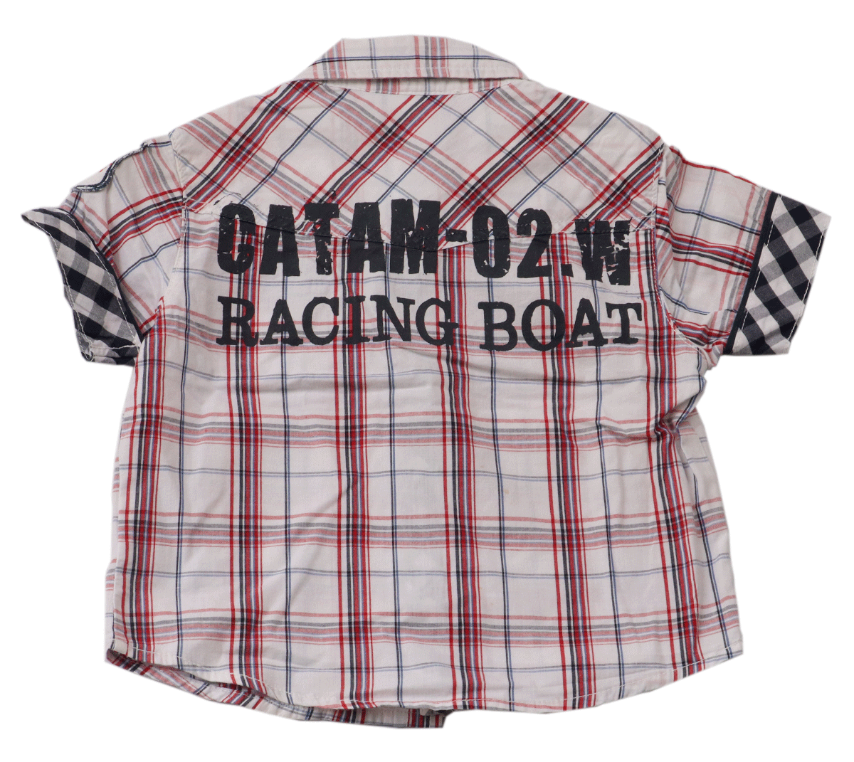 Scamps&Boys overhemd (achterkant) Catam maat 92. Dit overhemd heeft een sportieve look en staat altijd stijlvol. Je kleine vent zal er zeker goed uit met deze look.