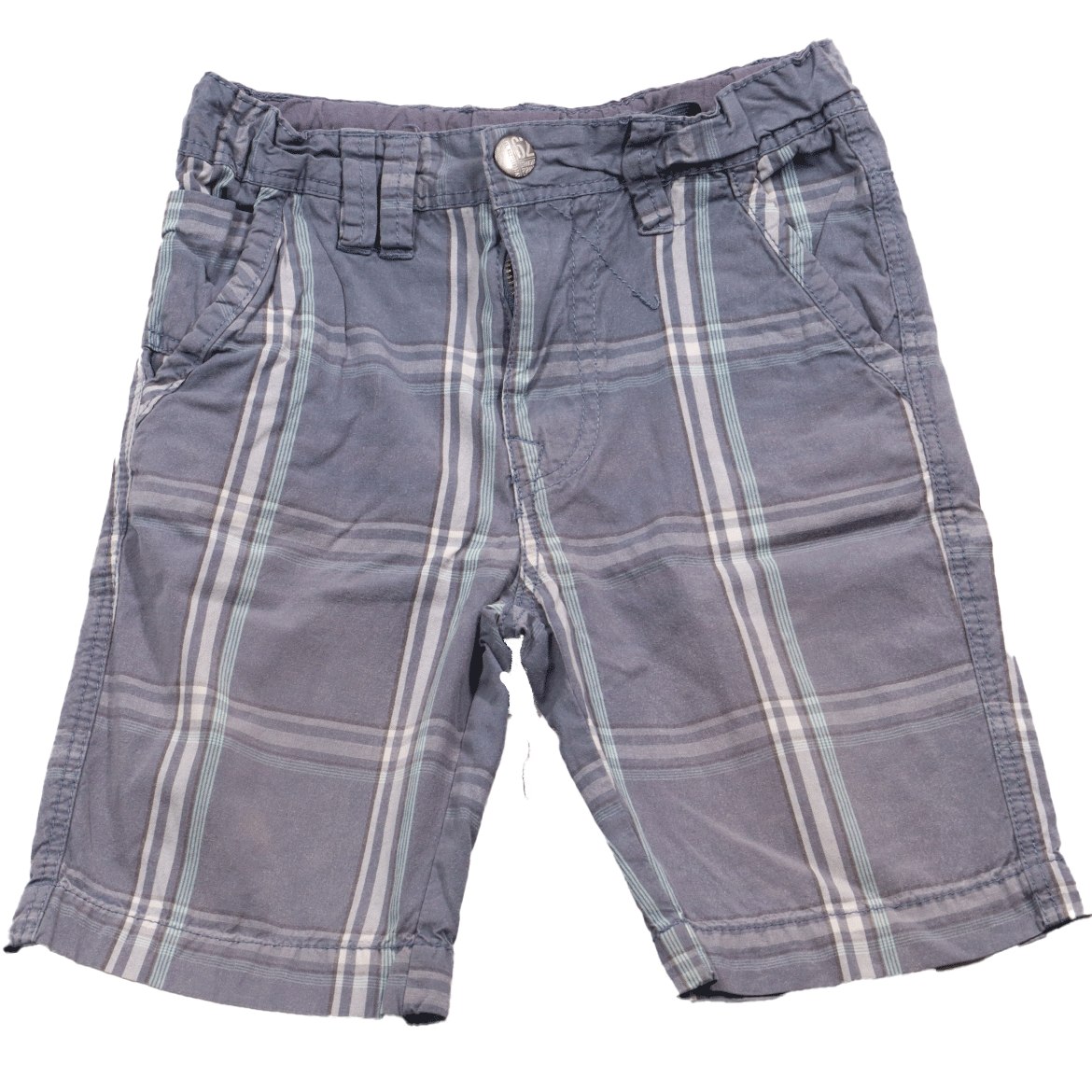 WE short grijs geruit voor jongens draagt maat 110. De short heeft een regular fit model en gemaakt om vrij in te bewegen.