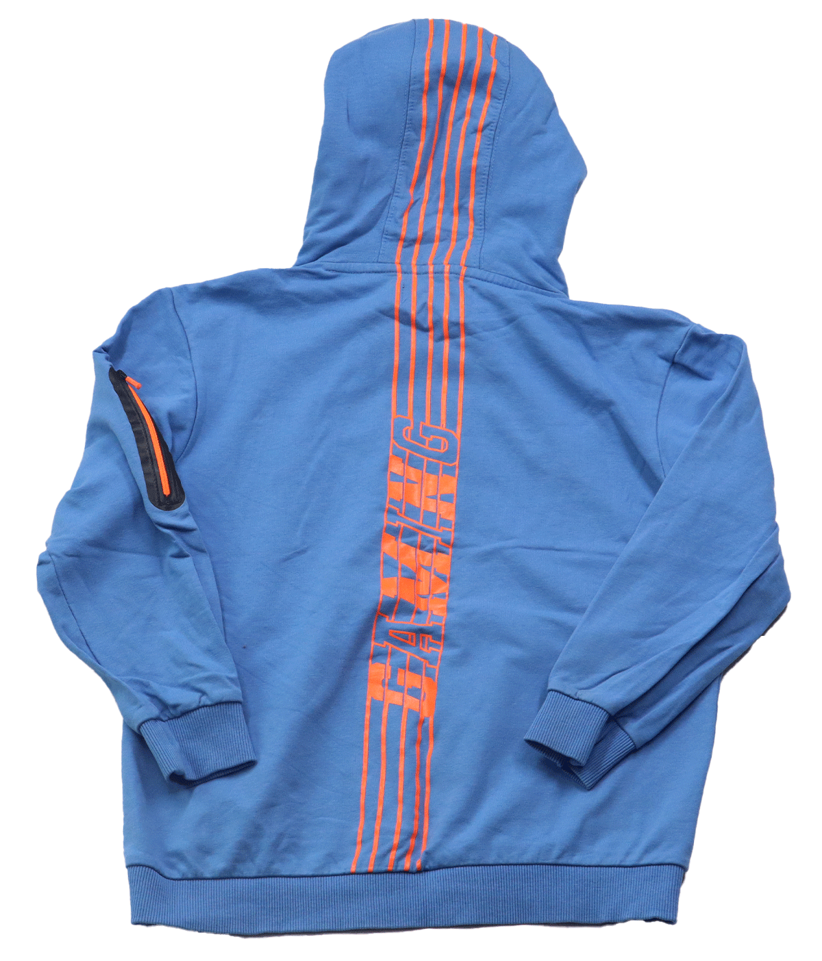 Unlocked hoodie GAMER (achterkant) in maat 152-158 voor jongens. Een heerlijk warme en comfortabele trui om een avondje op de bank te gamen.
