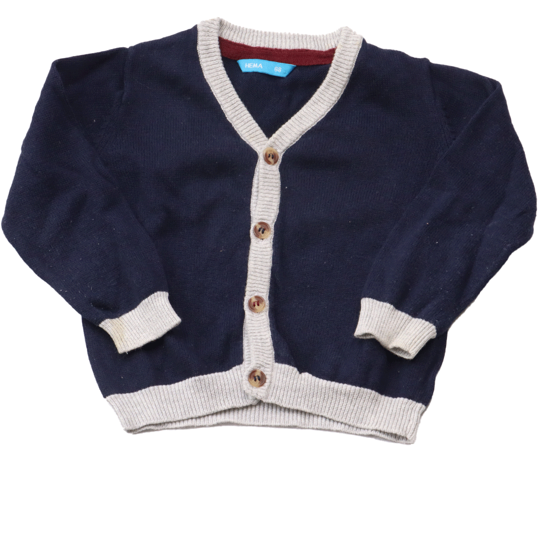 Zacht Hema vestje in newborn maat 68. Dit vestje is gemaakt van katoen en voelt heerlijk zacht aan. comfortabel voor de huid van je kleine spruit.