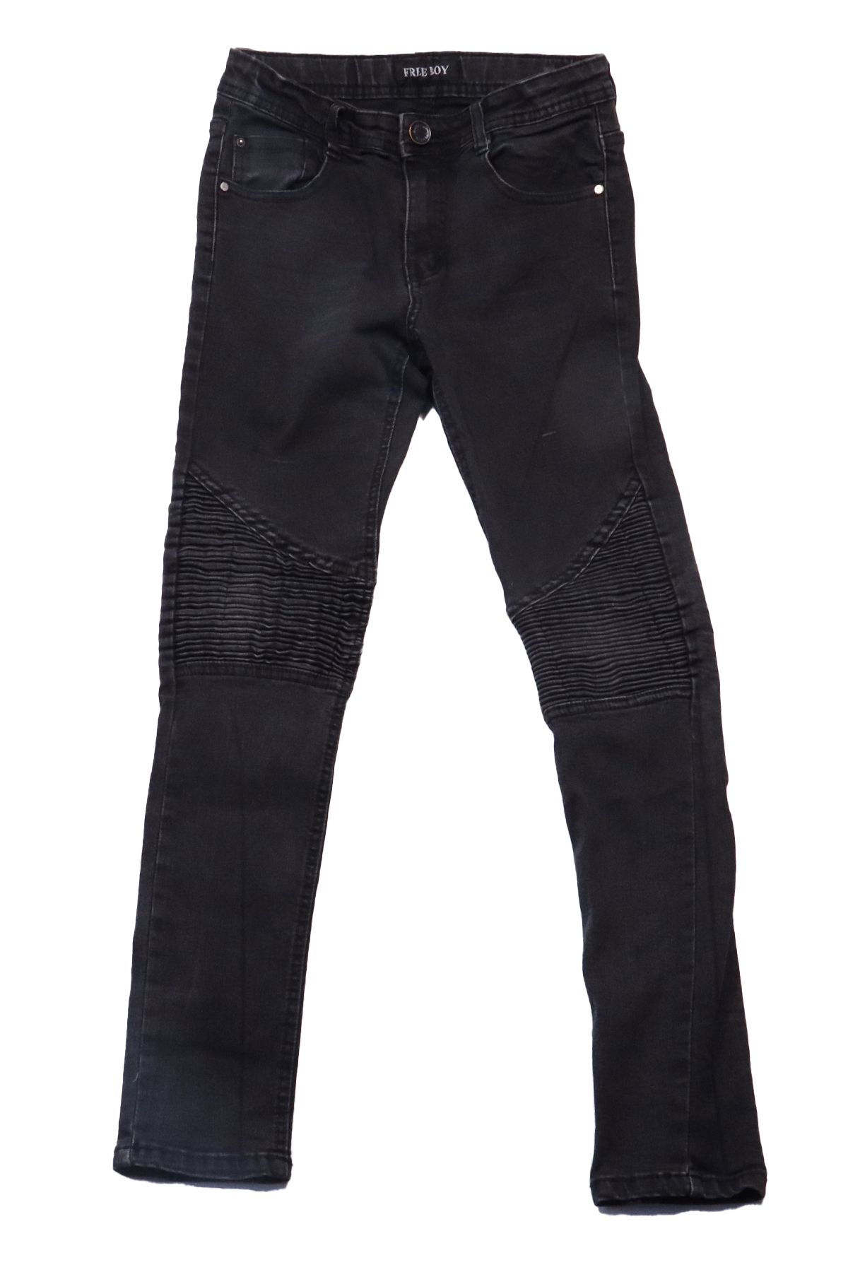 Freeboy jeans, voor meiden in maat 152 heeft een skinny fit pasvorm, wat zorgt voor een moderne en aansluitende look. Trendy en comfy!