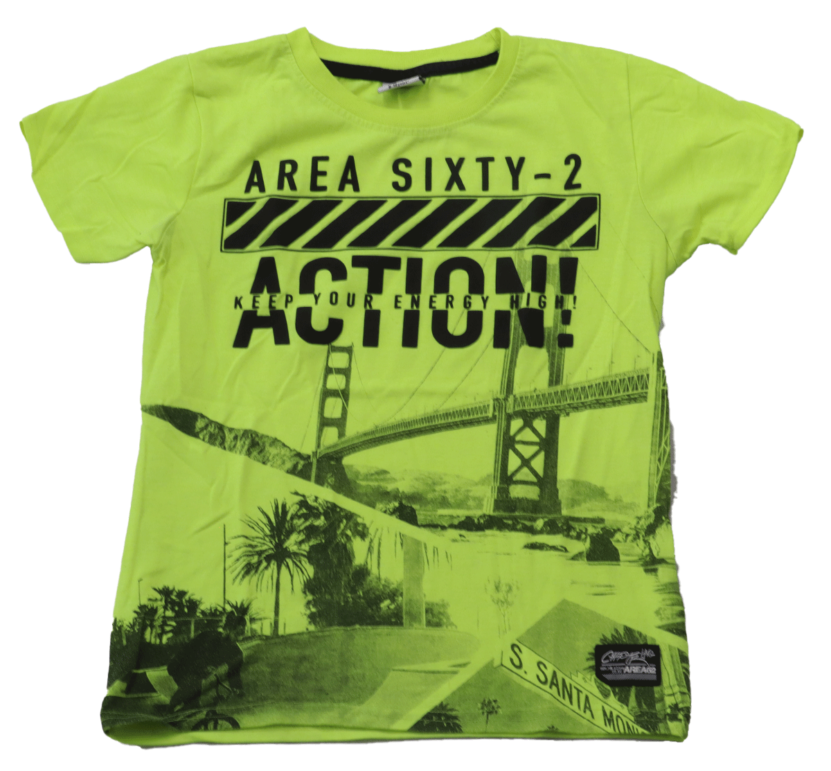 shirt area sixty-2. Dit ChapterYoung  t-shirt in maat 134-140 is perfect voor jongens die van actie en een stoere, casual stijl houden