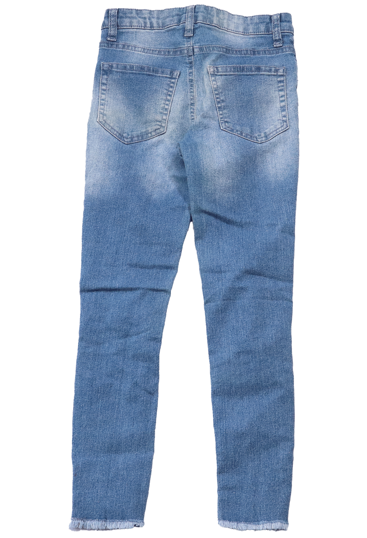 John Baner spijkerbroek gerafeld