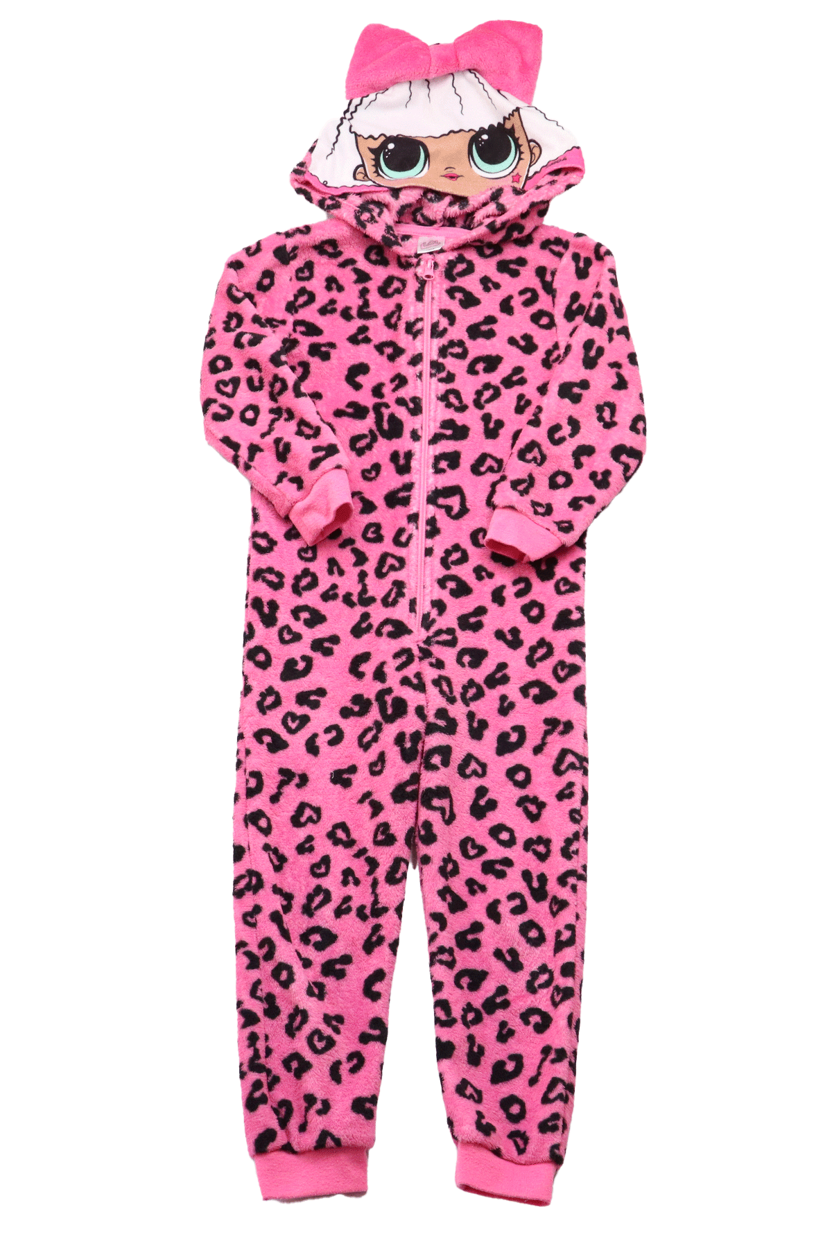 Deze schattige LOL onesie is geïnspireerd door de populaire LOL-poppen en is ontworpen in het knal roze voor meiden in maat 110-116.