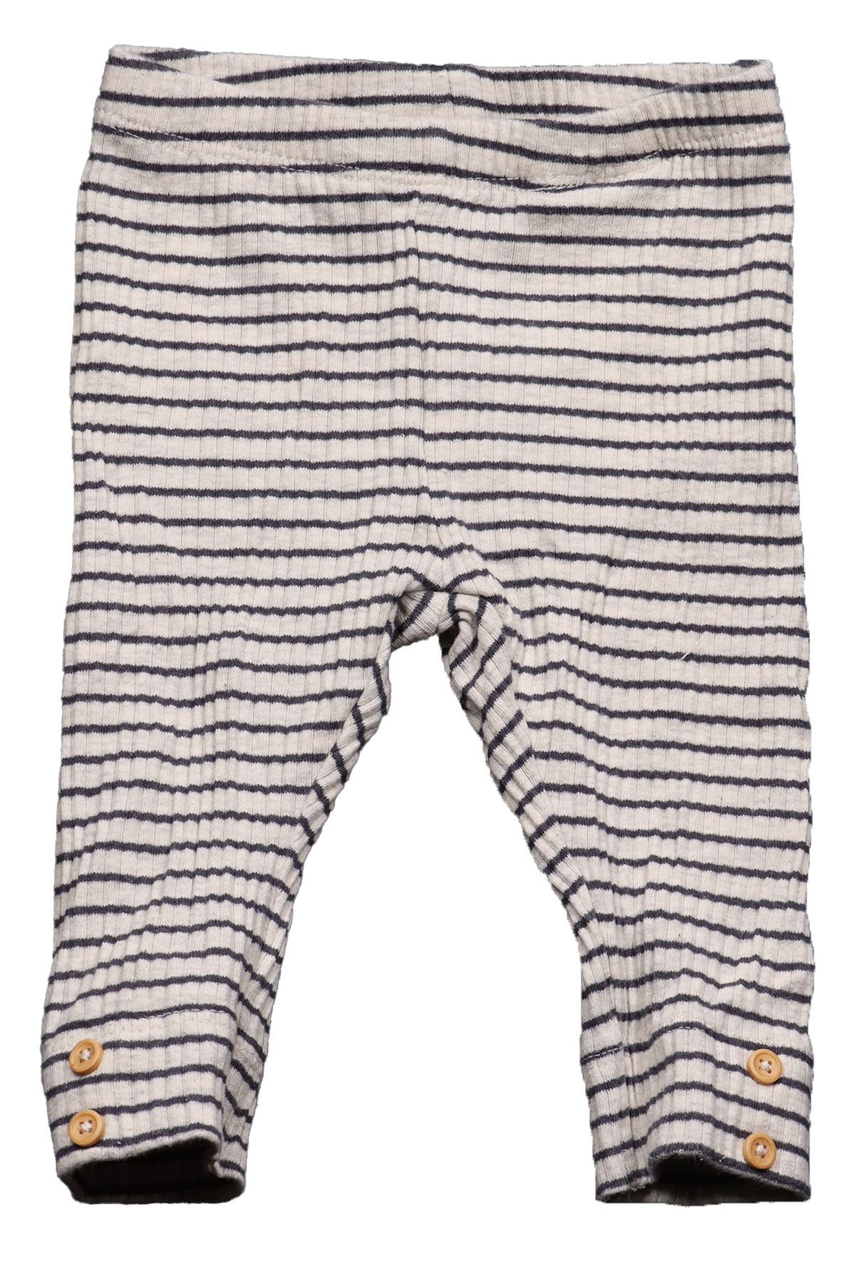 LeggingGestreeptBeigeZwartRib