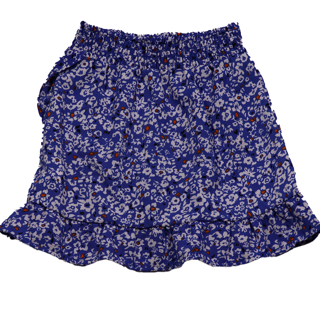 Blauw gebloemd rokje