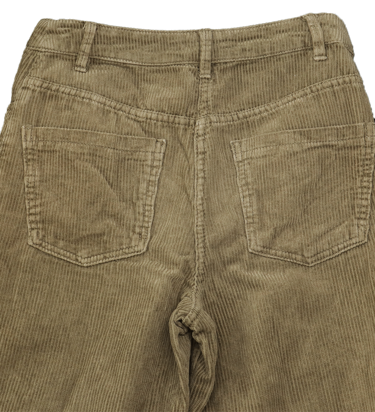 Groggy ribbroek groen