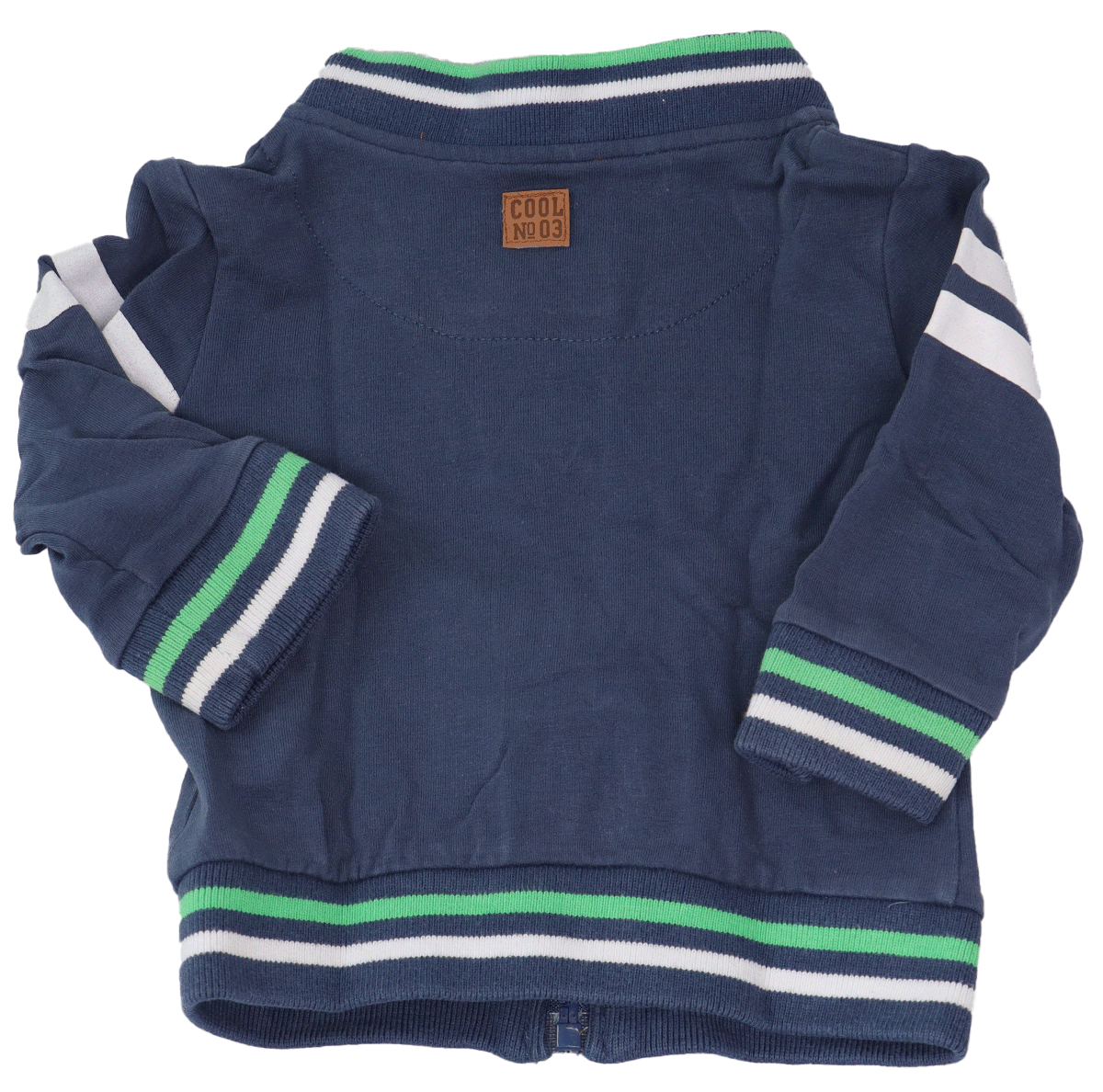 BabyBlueVestBlauwWitGroenMaat74Achterkant