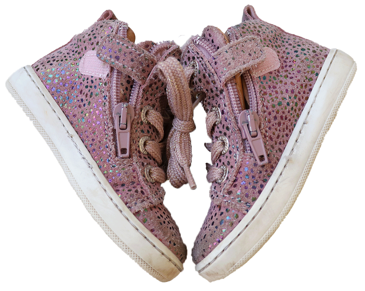 DevelabGirlsSchoenenRozeMeerkleurigMaat21Zijkant