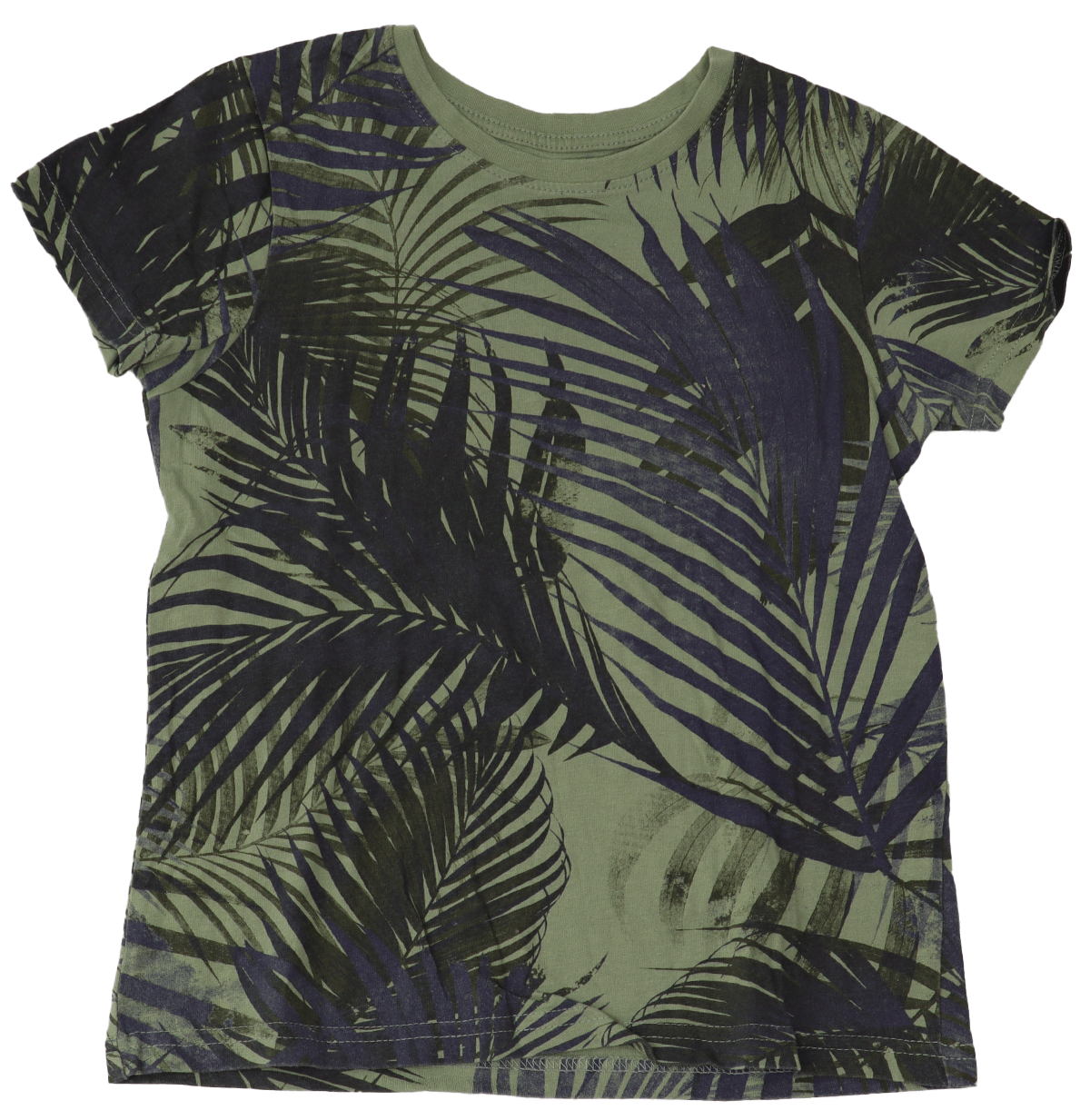 PrimarkShirtBladerenGroenBlauwMaat128