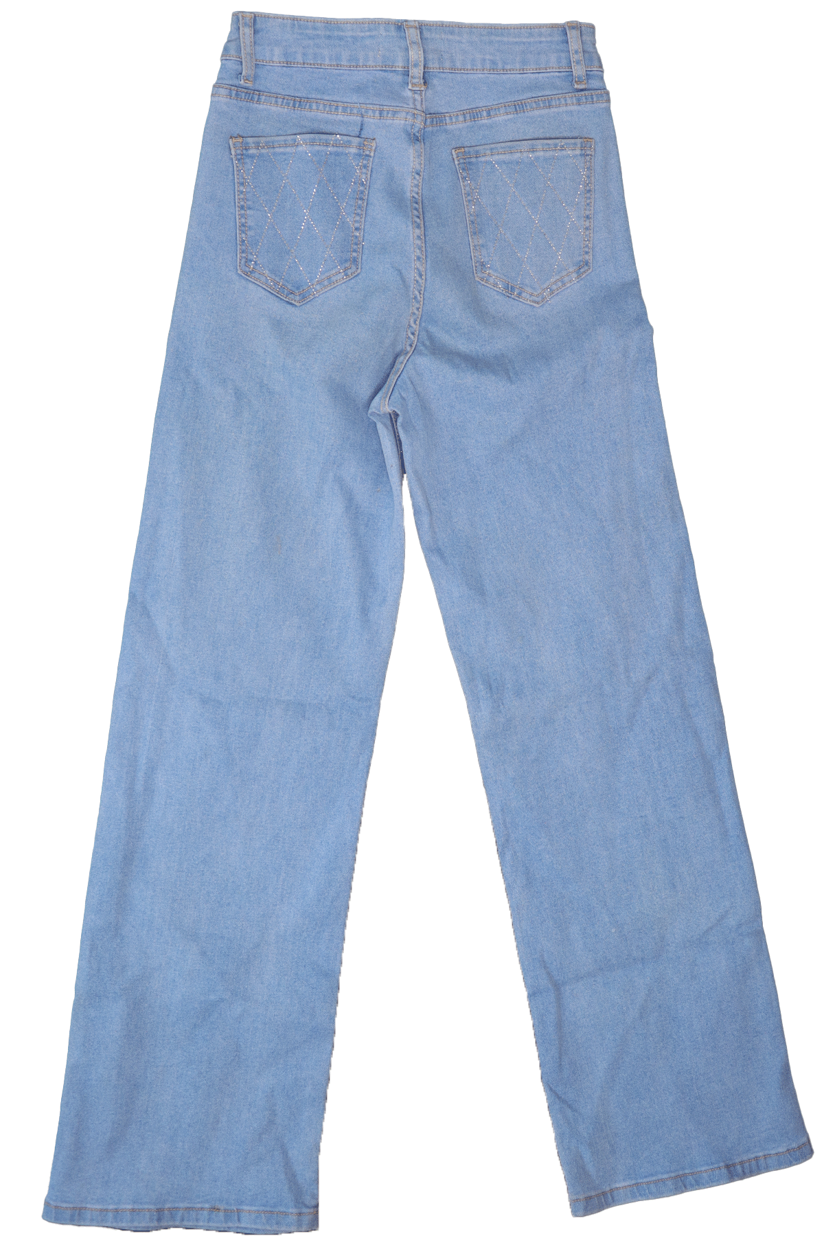 MyBestiniDenimJeansDiamantjesBlauwMaatS-36Achterkant