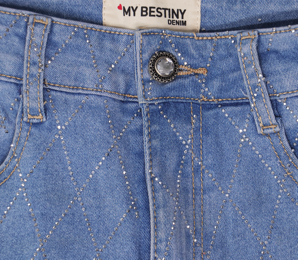 MyBestiniDenimJeansDiamantjesBlauwMaatS-36CloseUp