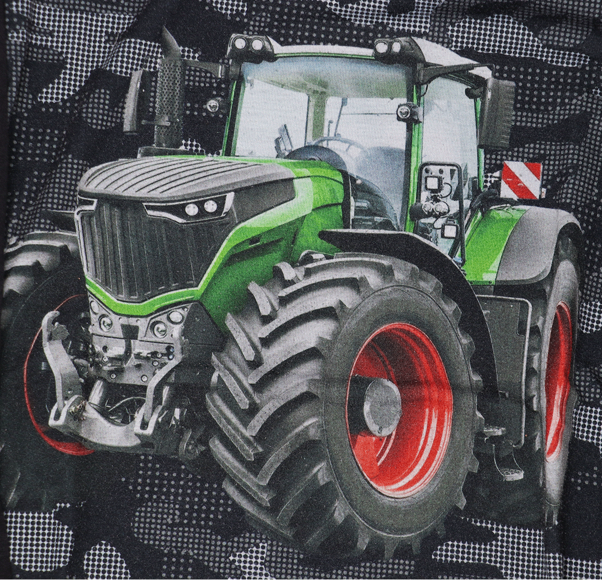 Scamps&BoysLongsleeveTraktorZwartMeerkleurigMaat140-146CloseUp